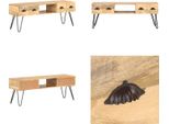 Vidaxl Mobile Tv 120X35X45 Cm In Legno Massiccio Di Mango - Mobile Tv - Mobili Tv - Mobili Tv - Credenza