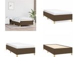 Vidaxl Struttura Letto In Tessuto Marrone Scuro 100X200 Cm - Struttura Letto - Cornici Letto - Struttura Letto - Letto