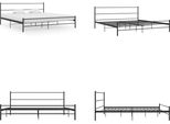 Vidaxl Struttura Letto In Metallo Nero 180×200 Cm - Struttura Letto - Cornici Letto - Struttura Letto - Letto