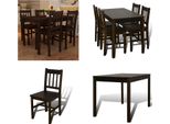 Tavolo Da Pranzo Tavolo In Legno Con 4 Sedie In Legno Set Da Sala Da Pranzo Marrone - Mobili Da Sala Da Pranzo - Mobili Da Sala Da Pranzo - Sedie Da Sala Da Pranzo - Sedia