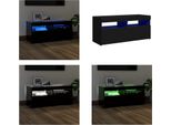 Vidaxl Mobile Tv Con Luci Led Nero 90X35X40 Cm - Mobile Tv - Mobile Tv - Mobile Tv Con Led - Mobili Tv