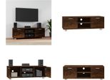 Vidaxl Mobile Tv In Rovere Fumé 120X40,5X35 Cm In Legno - Mobile Tv - Mobili Tv - Mobili Tv - Porta Tv