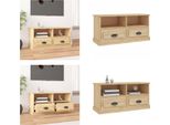 Mobile Tv Vidaxl Rovere Sonoma 93X35,5X45 Cm Materiale A Base Di Legno - Mobile Tv - Mobile Tv - Mobile Tv - Porta Tv
