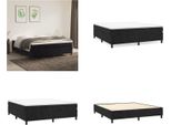 Vidaxl Letto Boxspring Nero 160X200 Cm In Velluto - Boxspring Bed - Boxspringbetten - Bett - SchlafzimmermöBel