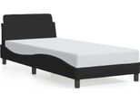 Vidaxl Struttura Letto Con Testiera "Dover"" Nera 80X200 Cm In Tessuto"