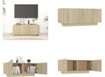 Mobile Tv Vidaxl Rovere Sonoma 100X35X40 Cm Materiale A Base Di Legno - Mobile Tv - Mobile Tv - Mobile Tv - Mobile Tv