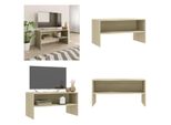 Mobile Tv Vidaxl Rovere Sonoma 80X40X40 Cm In Legno - Mobile Tv - Mobile Tv - Tavolo Tv - Tavoli Tv