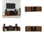 Mobile Tv Vidaxl Look Rovere Marrone 120X40,5X35 Cm Materiale A Base Di Legno - Mobile Tv - Mobile Tv - Mobile Tv - Supporto Tv