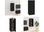 Vidaxl Mobile Tv A Parete Nero 40X34,5X100 Cm - Mobile Tv A Parete - Mobile Tv A Parete - Mobile Tv - Console Tv