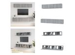 Vidaxl Set Di Mobili Tv 5 Pezzi In Legno Grigio Sonoma - Set Di Mobili Tv - Mobile Tv - Mobile Tv - Porta Tv