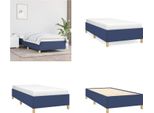 Vidaxl Struttura Letto Blu 90X190 Cm In Tessuto - Struttura Letto - Cornici Letto - Struttura Letto - Letto