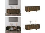 Vidaxl Mobile Tv In Rovere Fumé 120X30X40,5 Cm In Legno - Mobile Tv - Mobile Tv - Mobile Tv - Mobile Basso - Mobile Stereo