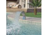 The Living Store Cascata Per Piscina In Acciaio Inox 64X30X52 Cm Argento