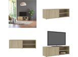 Mobile Tv Vidaxl Rovere Sonoma 120X34X37 Cm Materiale A Base Di Legno - Mobile Tv - Mobili Tv - Mobile Tv - Mobili Tv