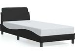 Vidaxl Struttura Letto "Dover"" Nera 90X190 Cm In Pelle Finta"