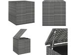 Vidaxl Scatola Per Cuscini Da Giardino In Pe Rattan 100X97,5X104 Cm Grigio - Scatola Per Cuscini - Scatola Per Cuscini In Pe Rattan - Scatola Di Stoccaggio