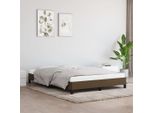 The Living Store Rete Marrone Scuro 140X200 Cm In Tessuto