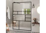 The Living Store Schermo Doccia Per Cabina Doccia Con Vetro Trasparente Esg 115X195 Cm