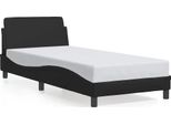 Vidaxl Struttura Letto "Dover"" Nera 80X200 Cm In Pelle Finta"