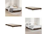 Vidaxl Struttura Letto In Rovere Affumicato 90X190 Cm Materiale A Base Di Legno - Struttura Letto - Cornici Letto - Struttura Letto - Letto