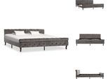 Vidaxl Struttura Letto In Velluto Grigio 200X200 Cm - Letti E Strutture Letto