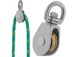 Kotarbau® Carrucola A Rinvio Singola In Acciaio Nichelato Da 3/4" C15 Carrucole A Fune Per Edilizia Vela Soccorso Alpinismo | Carrucole A Rinvio Per Funi ⌀ 5 Mm | Carrucola A Fune | Carrucola A Rinvio Per Argano A Fune"