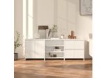 The Living Store Credenza 3 Pezzi In Legno Bianco