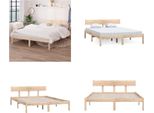 Vidaxl Letto In Legno Massiccio Di Pino 140X200 Cm - Struttura Letto - Letto - Struttura Letto In Legno