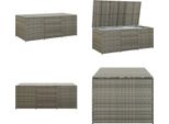 Vidaxl Cassetta Da Giardino In Rattan 180X90X70 Cm Grigio - Cassetta Da Giardino - Cassette Da Giardino - Cassette Da Giardino - Cassette Da Giardino