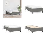 Vidaxl Struttura Letto Grigio Scuro 100X200 Cm In Tessuto - Struttura Letto - Cornici Letto - Struttura Letto - Letto