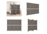 Vidaxl Paravento 4 Pezzi Antracite 200X180 Cm Tessuto - Divisorio Per Ambienti - Paravento - Divisorio Per Ambienti - Parete Divisoria