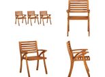 Vidaxl Sedie Da Giardino 3 Pz. Legno Massiccio Di Acacia - Sedia Da Giardino - Sedie Da Giardino - Sedia Di Legno - Sedie Di Legno