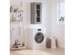 The Living Store Armadio A Muro Grigio Sonoma 34,5X34X90 Cm