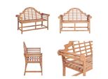 Vidaxl Panca Da Giardino 127X58,5X92,5 Cm In Legno Massiccio Di Teak - Panca Da Giardino - Panca Da Giardino In Legno - Panca Da Patio