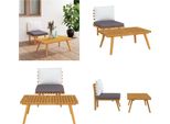 Vidaxl Set Salotto Da Giardino 2 Pezzi Con Cuscini In Legno Massiccio Di Acacia - Set Salotto Da Giardino - Set Salotto Da Giardino - Set Salotto In Legno - Set Salotto In Legno