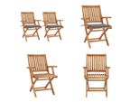 Vidaxl Sedie Da Giardino 2 Pezzi Con Cuscini Grigi In Legno Massiccio Di Teak - Sedia Da Giardino - Sedie Da Giardino - Sedia Da Giardino Di Legno - Sedie Da Giardino Di Legno