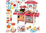 Malplay Grande Cucina Interattiva Per Bambini Dai 3 Anni In Su, Set Da Cucina Con Forno, Suoni, Rubinetto, Pentole, Gioco Di Ruolo