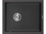 Mexen Pedro Lavello In Granito A 1 Vasca 560 X 460 Mm, Nero Punteggiato, Sifone Cromato - 6508561000-76