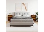 Vidaxl Comodini 2 Pz. Rovere Fumé 40X35X69 Cm Materiale A Base Di Legno - Comodino - Comodini - Mobile Da Letto - Mobile Da Letto