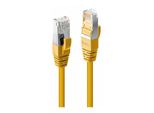 Lindy 47860 Lindy Cavo Patch Cat.6A S/Ftp Lszh, Giallo 0,3 M
