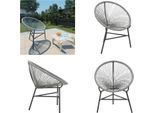 Vidaxl Sedia Da Giardino Moon Chair Poly Rattan Grey - Moon Chair - Moon Chair - Moonchair - Moonchairs