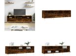 Vidaxl Mobile Tv In Rovere Fumé 150X30X44,5 Cm - Mobile Tv - Mobile Tv - Supporto Tv - Lavagna Tv