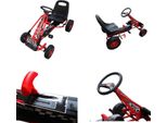 Go Kart Rosso 96 X 60 X 56 Cm - Veicolo Per Bambini - Veicoli Per Bambini - Go-Kart Per Bambini - Go-Kart
