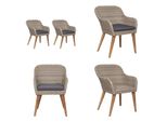 Vidaxl Sedie Da Giardino Con Cuscini 2 Pz. Poly Rattan Brown - Sedia Da Giardino - Sedie Da Giardino - Sedia Da Esterno - Sedie Da Esterno