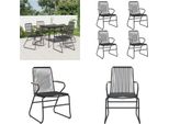 Vidaxl Sedie Da Giardino 4 Pezzi Nero 58X59X85,5 Cm Pvc Rattan - Sedia Da Giardino - Sedie Da Giardino - Sedia Da Salotto - Sedia Da Patio