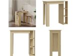 Vidaxl Tavolo Da Bar Con Ripiano In Rovere Sonoma 102X50X103,5 Cm Materiale A Base Di Legno - Tavolo Da Bar - Tavoli Da Bar - Tavolo Da Bistrot - Tavolo Alto