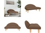 Vidaxl Letto Per Cani Marrone 70X52X30 Cm In Tessuto - Letto Per Cani - Letti Per Cani - Divano Per Cani - Divano Per Animali Domestici