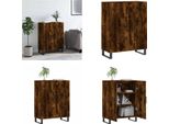 Vidaxl Credenza In Rovere Fumé 69,5X34X90 Cm In Legno - Credenza - Credenza - Armadio - Armadio Portaoggetti