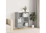 Vidaxl Libreria Grigio Cemento 69,5X32,5X90 Cm In Legno - Libreria - Scaffali Per Libri - Contenitore Per Libri - Armadio Portaoggetti