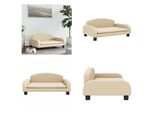 Vidaxl Letto Per Cani Crema 70X45X30 Cm In Tessuto - Letto Per Cani - Letti Per Cani - Divano Per Cani - Divano Per Animali Domestici